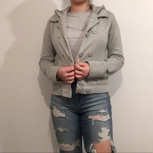 Bluenotes Double-Breasted Jacket in Heather Grey